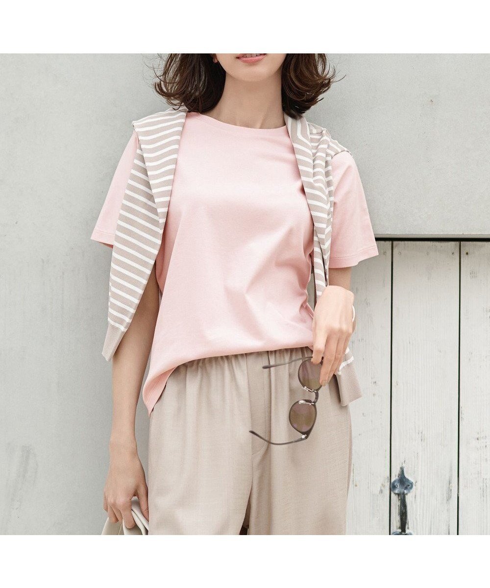【エニー/ANY】の【新色追加/10色展開】プレミアムベーシック半袖Tシャツ インテリア・キッズ・メンズ・レディースファッション・服の通販 founy(ファニー) 　ファッション　Fashion　レディースファッション　Fashion for Women　トップス・カットソー　Cut & Sew Tops　シャツ・ブラウス・オフィスカジュアル　Elegant Blouses & Button-Ups　ロングTシャツ・Tシャツ　Longline T-Shirts & Tees　カットソー・ベーシックTシャツ　Cut-and-Sewn Tops / Stretch Tees & Basics　インナー　Innerwear　春　Spring　カットソー　Cut and Sewn Top　シンプル　Simple, Minimal　デニム　Denim, Jeans Material　定番　Standard, Basic Item　人気　Popular, Best Seller　プレミアム　Premium, High-End　ベーシック　Basic, Essential　半袖　Short Sleeve, Half Sleeve　S/S・春夏　SS, Spring/Summer, Warm Season　おすすめ　Recommended / Our Picks　夏　Summer　ピンク|ID: prp329100004925506 ipo3291000000036961218