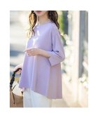 【エニィ スィス/any SiS】の【UVカット・洗える】フレアニット チュニック ラベンダー|ID: prp329100004925524 ipo3291000000036961328