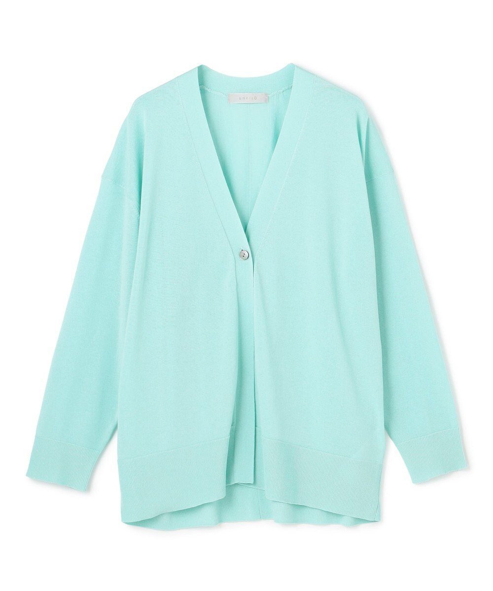 【アンフィーロ 自由区/UNFILO】の【WEB限定カラー】イージーカーディガン インテリア・キッズ・メンズ・レディースファッション・服の通販 founy(ファニー) 　ファッション　Fashion　レディースファッション　Fashion for Women　トップス・カットソー　Cut & Sew Tops　カーディガン・羽織り　Layered Style Cardigans　ウォッシャブル　Machine Washable　春　Spring　秋　Autumn　カーディガン　Cardigan, Knitwear　抗菌　Antibacterial, Bacteria-Resistant　シルク　Silk, 100% Silk　フロント　Front, Front Design　ミドル　Middle Length, Mid Height　ロング　Long, Long-Length　S/S・春夏　SS, Spring/Summer, Warm Season　夏　Summer　ミント|ID: prp329100004925538 ipo3291000000036961425