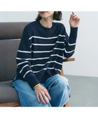 【アンフィーロ 自由区/UNFILO】の【リピート率の高さが魅力!毎シーズン大好評】マイビューティニット クルーネック ネイビーボーダー|ID: prp329100004925544 ipo3291000000036961451