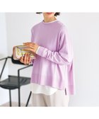 【アンフィーロ 自由区/UNFILO】の【リピート率の高さが魅力!毎シーズン大好評】マイビューティニット クルーネック ライラック|ID: prp329100004925544 ipo3291000000036961453