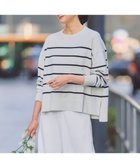 【アンフィーロ 自由区/UNFILO】の【リピート率の高さが魅力!毎シーズン大好評】マイビューティニット クルーネック グレージュボーダー|ID: prp329100004925544 ipo3291000000036961458