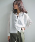 【アンフィーロ 自由区/UNFILO】のシアーフォルムニット キーネックカーディガン オフ|ID: prp329100004925569 ipo3291000000036961641