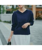 【アンフィーロ 自由区/UNFILO】のマイビューティニット Vネック ディープブルー|ID: prp329100004925576 ipo3291000000036961686