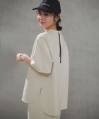 【アンフィーロ 自由区/UNFILO】のBEAUTY FORM JERSEY light バックZIP プルオーバー グレージュ|ID: prp329100004925581 ipo3291000000036961754