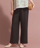 【23区/NIJYUSANKU】の【CanCam・CLASSY.掲載】リネンレーヨンストレッチ ワイドパンツ ダークブラウン系|ID: prp329100004925627 ipo3291000000036962087