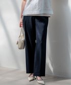【23区/NIJYUSANKU】の【CanCam・CLASSY.掲載】リネンレーヨンストレッチ ワイドパンツ ネイビー系|ID: prp329100004925627 ipo3291000000036962100