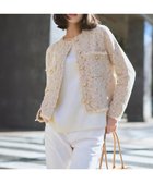 【23区/NIJYUSANKU】の【見上愛さん着用/新色追加/VERY掲載】ツイード ニット ジャケット ピンクミックス|ID: prp329100004925647 ipo3291000000036962198