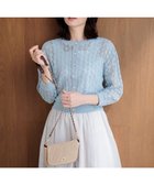 【組曲/KUMIKYOKU】の【前後着用可】コットンフラワーレーシー カーディガン 人気、トレンドファッション・服の通販 founy(ファニー) ファッション Fashion レディースファッション Fashion for Women トップス・カットソー Cut & Sew Tops カーディガン・羽織り Layered Style Cardigans 春 Spring カーディガン Cardigan, Knitwear クロップド Cropped, Short Length コンパクト Compact, Small Size シンプル Simple, Minimal ストレッチ Stretch, Stretchy Fabric フェミニン Feminine, Girly モダン Modern, Contemporary レース Lace, Lace Fabric ロング Long, Long-Length S/S・春夏 SS, Spring/Summer, Warm Season 夏 Summer エレガント 上品 Elegant thumbnail ダスティブルー系|ID: prp329100004925653 ipo3291000000036962236