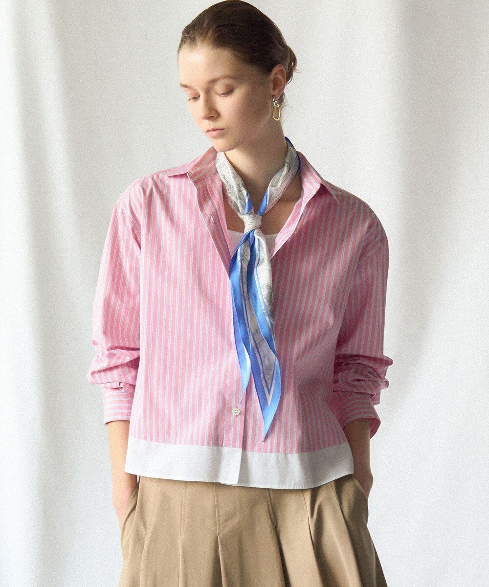 【23区/NIJYUSANKU】の【Oggi掲載】CANCLINI レギュラーカラー ストライプ クロップドシャツ インテリア・キッズ・メンズ・レディースファッション・服の通販 founy(ファニー) 雑誌掲載アイテム Magazine Picks & Fashion Features ファッション雑誌 Fashion Magazines オッジ Oggi ファッション Fashion レディースファッション Fashion for Women トップス・カットソー Cut & Sew Tops シャツ・ブラウス・オフィスカジュアル Elegant Blouses & Button-Ups イエロー Yellow イタリア Italy インポート Imported Fashion 春 Spring クロップド Cropped, Short Length コンパクト Compact, Small Size 4月号 April Issue ストライプ Stripe, Striped Pattern 雑誌 Magazine, Fashion Magazine タンク Tank Top, Sleeveless Top ツイル Twist, Twisted Detail バランス Balance, Style Balance ベーシック Basic, Essential 無地 Plain, Solid Color リラックス Relax, Relaxed Fit レギュラー Regular, Standard Fit ワイド Wide, Wide Fit S/S・春夏 SS, Spring/Summer, Warm Season 夏 Summer エレガント 上品 Elegant 2026年 2026 ピンク×サックスストライプ|ID: prp329100004925661 ipo3291000000036962287