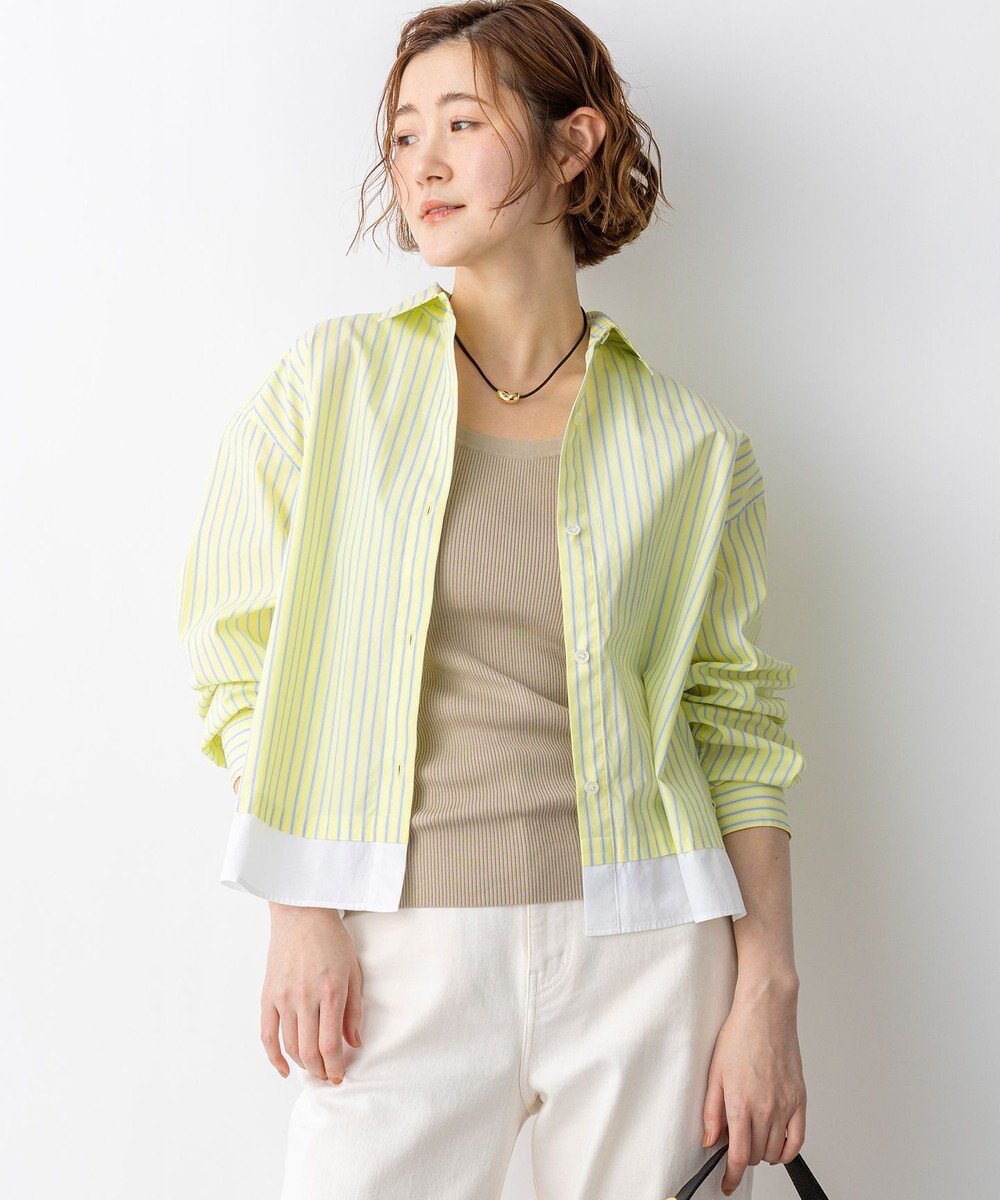 【23区/NIJYUSANKU】の【Oggi掲載】CANCLINI レギュラーカラー ストライプ クロップドシャツ インテリア・キッズ・メンズ・レディースファッション・服の通販 founy(ファニー) 雑誌掲載アイテム Magazine Picks & Fashion Features ファッション雑誌 Fashion Magazines オッジ Oggi ファッション Fashion レディースファッション Fashion for Women トップス・カットソー Cut & Sew Tops シャツ・ブラウス・オフィスカジュアル Elegant Blouses & Button-Ups イエロー Yellow イタリア Italy インポート Imported Fashion 春 Spring クロップド Cropped, Short Length コンパクト Compact, Small Size 4月号 April Issue ストライプ Stripe, Striped Pattern 雑誌 Magazine, Fashion Magazine タンク Tank Top, Sleeveless Top ツイル Twist, Twisted Detail バランス Balance, Style Balance ベーシック Basic, Essential 無地 Plain, Solid Color リラックス Relax, Relaxed Fit レギュラー Regular, Standard Fit ワイド Wide, Wide Fit S/S・春夏 SS, Spring/Summer, Warm Season 夏 Summer エレガント 上品 Elegant 2026年 2026 イエロー×サックスストライプ|ID: prp329100004925661 ipo3291000000036962289