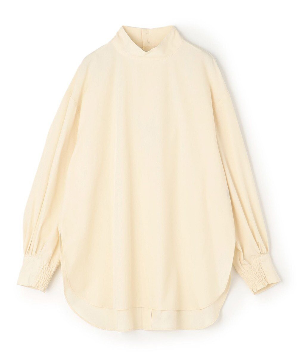 【アンフィーロ 自由区/UNFILO】のハイネックブラウス インテリア・キッズ・メンズ・レディースファッション・服の通販 founy(ファニー) 　ファッション　Fashion　レディースファッション　Fashion for Women　トップス・カットソー　Cut & Sew Tops　シャツ・ブラウス・オフィスカジュアル　Elegant Blouses & Button-Ups　春　Spring　洗える　Machine Washable　カフス　Cuff Design　ギャザー　Gathered, Ruffled　吸水　Absorbent, Quick-Dry　シャーリング　Shirring, Ruched　シンプル　Simple, Minimal　スリーブ　Sleeve, Long Sleeve / Short Sleeve　ドレープ　Drape, Draping Fabric　ハイネック　High Neck, Mock Neck　ボトム　Bottoms, Lower Wear　S/S・春夏　SS, Spring/Summer, Warm Season　おすすめ　Recommended / Our Picks　夏　Summer　バターイエロー|ID: prp329100004925676 ipo3291000000036962373