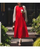 【組曲/KUMIKYOKU】のサマージャージタック ワンピース 人気、トレンドファッション・服の通販 founy(ファニー) ファッション Fashion レディースファッション Fashion for Women ワンピース Dresses エレガント 上品 Elegant 春 Spring 吸水 Absorbent, Quick-Dry シューズ Shoes, Footwear ノースリーブ Sleeveless, No-Sleeve フィット Fit, Slim Fit フラット Flat, Flat Shoes フレア Flare, Flared ペチコート Petticoat, Underskirt ポケット Pocket, Pocket Detail S/S・春夏 SS, Spring/Summer, Warm Season 夏 Summer thumbnail レッド系|ID: prp329100004925681 ipo3291000000036962393