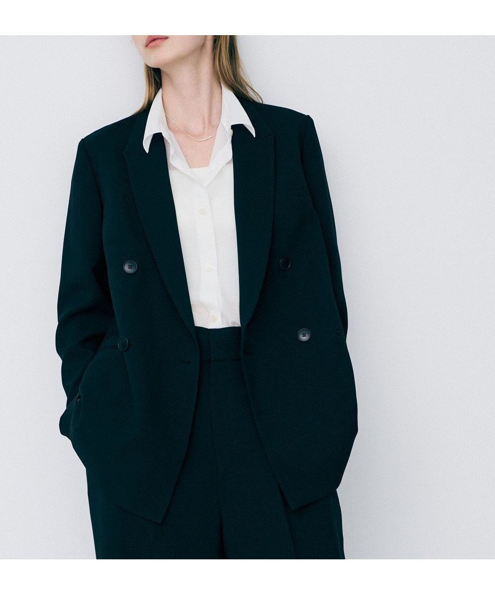 【アンクレイヴ/uncrave】のウォッシャブルドライサップ ジャケット インテリア・キッズ・メンズ・レディースファッション・服の通販 founy(ファニー) 　ファッション　Fashion　レディースファッション　Fashion for Women　アウター　Coat / Outerwear Collection　レディースジャケット・軽アウター　Jackets　テーラードジャケット / 通勤・きれいめスタイル　Tailored Jackets & Blazers　オックス　Oxford Fabric　春　Spring　今季　This Season, Current Season　サスペンダー　Suspenders, Braces　ジャケット　Jacket, Outerwear　セットアップ　Set-Up, Coordinated Outfit　定番　Standard, Basic Item　バランス　Balance, Style Balance　ワイド　Wide, Wide Fit　S/S・春夏　SS, Spring/Summer, Warm Season　おすすめ　Recommended / Our Picks　夏　Summer　ブラック(WEB限定カラー)|ID: prp329100004925686 ipo3291000000036962444
