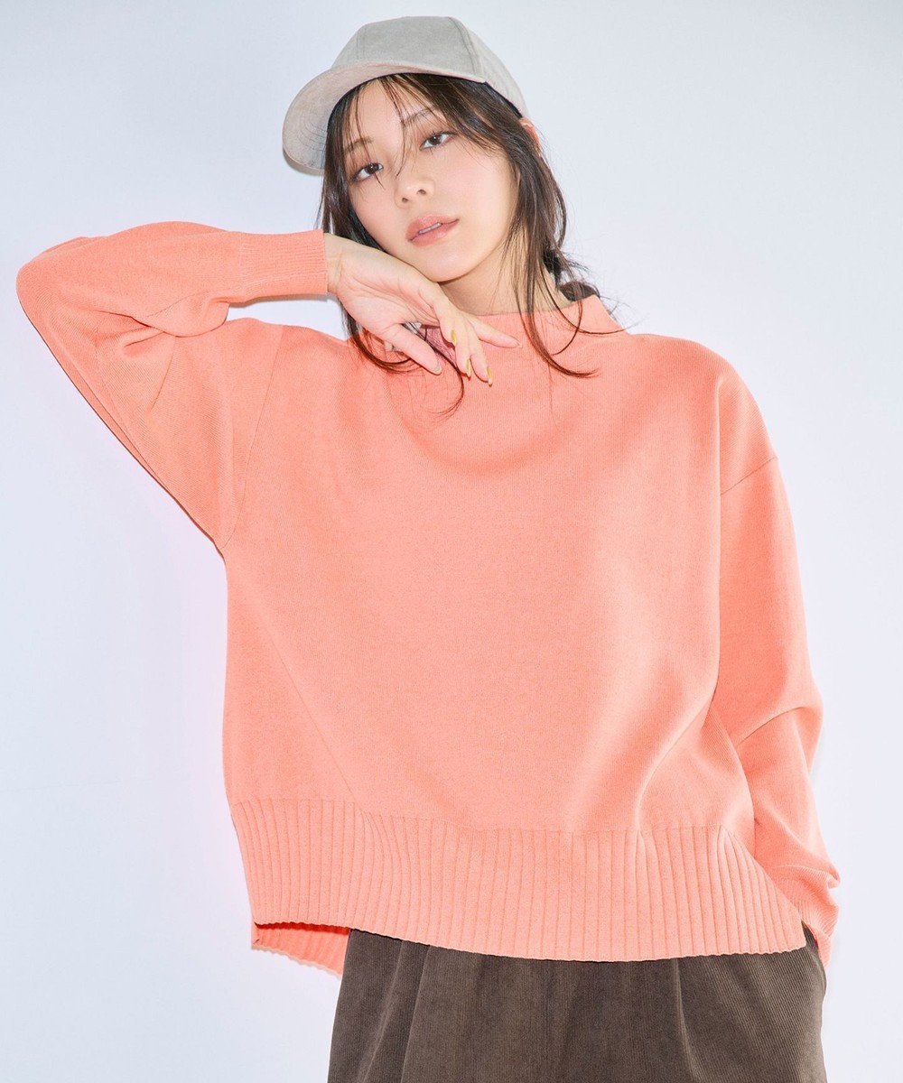 【エニー/ANY】の【新色追加】ハイネックデイリーニット インテリア・キッズ・メンズ・レディースファッション・服の通販 founy(ファニー) 　ファッション　Fashion　レディースファッション　Fashion for Women　トップス・カットソー　Cut & Sew Tops　ニット　Knit Tops & Sweaters　洗える　Machine Washable　ストレッチ　Stretch, Stretchy Fabric　スリット　Slit, Slit Detail　セーター　Sweater, Knitwear　タートルネック　Turtleneck, High Neck　ボトム　Bottoms, Lower Wear　ボトルネック　Bottle Neck, Mock Neck　A/W・秋冬　Autumn/Winter　おすすめ　Recommended / Our Picks　オレンジ|ID: prp329100004925719 ipo3291000000036962622