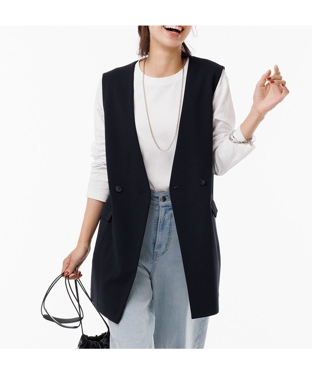 【アンフィーロ 自由区/UNFILO】のコットンスムース レイヤードインナー 人気、トレンドファッション・服の通販 founy(ファニー) 　ファッション　Fashion　レディースファッション　Fashion for Women　トップス・カットソー　Cut & Sew Tops　シャツ・ブラウス・オフィスカジュアル　Elegant Blouses & Button-Ups　ロングTシャツ・Tシャツ　Longline T-Shirts & Tees　カットソー・ベーシックTシャツ　Cut-and-Sewn Tops / Stretch Tees & Basics　おすすめ　Recommended / Our Picks　なめらか　Smooth, Silky Texture　カットソー　Cut and Sewn Top　シンプル　Simple, Minimal　スリット　Slit, Slit Detail　ボーダー　Border, Stripe　抗菌　Antibacterial, Bacteria-Resistant　A/W・秋冬　Autumn/Winter　 other-1|ID: prp329100004925745 ipo3291000000036962776