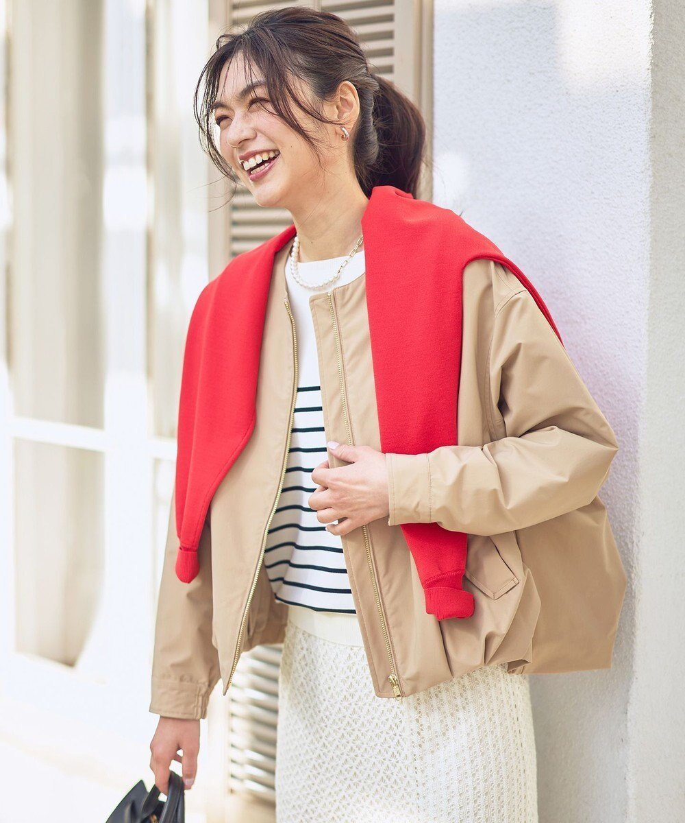 【エニー/ANY】の撥水バルーンブルゾン インテリア・キッズ・メンズ・レディースファッション・服の通販 founy(ファニー) 　ファッション　Fashion　レディースファッション　Fashion for Women　アウター　Coat / Outerwear Collection　レディースジャケット・軽アウター　Jackets　ブルゾンジャケット・スポーティアウター　Blouson Jackets　春　Spring　カットソー　Cut and Sewn Top　ジャケット　Jacket, Outerwear　ストレート　Straight, Straight Cut　デニム　Denim, Jeans Material　バルーン　Balloon, Balloon Silhouette　フラップ　Flap, Flap Pocket　ブルゾン　Blouson, Bomber Jacket　ボトム　Bottoms, Lower Wear　ポケット　Pocket, Pocket Detail　S/S・春夏　SS, Spring/Summer, Warm Season　夏　Summer　エレガント 上品　Elegant　ベージュ|ID: prp329100004925827 ipo3291000000036962954