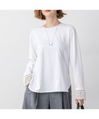 【23区/NIJYUSANKU】のナチュラルコットンベア レースレイヤード カットソー 人気、トレンドファッション・服の通販 founy(ファニー) ファッション Fashion レディースファッション Fashion for Women トップス・カットソー Cut & Sew Tops シャツ・ブラウス・オフィスカジュアル Elegant Blouses & Button-Ups ロングTシャツ・Tシャツ Longline T-Shirts & Tees カットソー・ベーシックTシャツ Cut-and-Sewn Tops / Stretch Tees & Basics インナー Innerwear カットソー Cut and Sewn Top ケミカル Chemical, Chemical Wash スウェット / スエット Sweatshirt, Sweatwear ストレッチ Stretch, Stretchy Fabric タンク Tank Top, Sleeveless Top ドッキング Docking, Mixed Material なめらか Smooth, Silky Texture ノースリーブ Sleeveless, No-Sleeve ペプラム Peplum, Flared Hem レース Lace, Lace Fabric ロング Long, Long-Length A/W・秋冬 Autumn/Winter 冬 Winter / This Winter エレガント 上品 Elegant 2025年 2025 2025-2026秋冬・A/W Autumn/Winter 2025–26 AW25–26 thumbnail ホワイト系|ID: prp329100004926031 ipo3291000000036963567