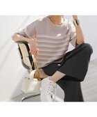 【エニィ スィス/any SiS】の【アイスタッチ】ボートネックニット プルオーバー グレー×オフ|ID: prp329100004926065 ipo3291000000036963711