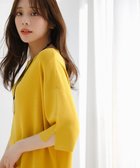 【エニィ スィス/any SiS】の【アイスタッチ】ボートネックニット プルオーバー マリーゴールド|ID: prp329100004926065 ipo3291000000036963713