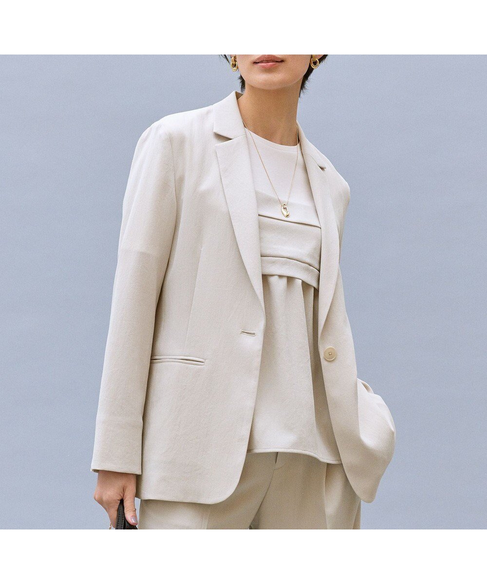 【自由区/JIYU-KU】の【カタログ掲載・セットアップ対応・セレモニー・ハレの日・通勤】テクスチャードスーツ ジャケット 人気、トレンドファッション・服の通販 founy(ファニー) 　ファッション　Fashion　レディースファッション　Fashion for Women　アウター　Coat / Outerwear Collection　レディースジャケット・軽アウター　Jackets　テーラードジャケット / 通勤・きれいめスタイル　Tailored Jackets & Blazers　スーツ　Business Suits & Workwear　スーツジャケット・オフィスブレザー　Suit Jackets / Blazers　スーツセット・2点セット・レディーススーツ　Suit Sets / 2-Piece Suits / Office Suit Sets　オケージョン　Occasion Wear　ジャケット　Jacket, Outerwear　ストレッチ　Stretch, Stretchy Fabric　セットアップ　Set-Up, Coordinated Outfit　ツイル　Twist, Twisted Detail　ベーシック　Basic, Essential　ワッシャー　Washer, Crinkled Finish　エレガント 上品　Elegant　吸水　Absorbent, Quick-Dry　夏　Summer　春　Spring　S/S・春夏　SS, Spring/Summer, Warm Season　ビジネス 仕事 通勤　Business / Work / Commuting　 other-1|ID: prp329100004926124 ipo3291000000036963997