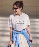 【エニー/ANY】のアソートロゴラウンドヘムTシャツ ホワイト×フロッキーロゴ|ID: prp329100004926145 ipo3291000000036964122