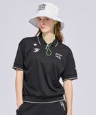 【ピーダブリュサーキュラス/PW CIRCULUS】の【WOMEN】ミニワッフル鹿の子ポロ ゴルフウェア レディース 人気、トレンドファッション・服の通販 founy(ファニー) ファッション Fashion レディースファッション Fashion for Women トップス・カットソー Cut & Sew Tops シャツ・ブラウス・オフィスカジュアル Elegant Blouses & Button-Ups ロングTシャツ・Tシャツ Longline T-Shirts & Tees カットソー・ベーシックTシャツ Cut-and-Sewn Tops / Stretch Tees & Basics オレンジ Orange 春 Spring カットソー Cut and Sewn Top グラフィック Graphic, Graphic Design 吸水 Absorbent, Quick-Dry 鹿の子 Piqué, Kanoko Fabric シンプル Simple, Minimal ジップアップ Zip-Up, Full Zip 定番 Standard, Basic Item ベーシック Basic, Essential ポロシャツ Polo Shirt, Collared Tee ワッフル Waffle, Waffle Knit S/S・春夏 SS, Spring/Summer, Warm Season 夏 Summer エレガント 上品 Elegant ゴルフ Golf thumbnail ブラック系|ID: prp329100004926206 ipo3291000000036964412