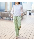 【自由区/JIYU-KU】の【SHIHOさん着用】ハイカウントカーゴ パンツ 人気、トレンドファッション・服の通販 founy(ファニー) ファッション Fashion レディースファッション Fashion for Women パンツ Pants & Trousers 春 Spring カーゴパンツ Cargo Pants, Utility Pants ストレッチ Stretch, Stretchy Fabric ストレート Straight, Straight Cut パッチ Patch, Appliqué ポケット Pocket, Pocket Detail ワイド Wide, Wide Fit S/S・春夏 SS, Spring/Summer, Warm Season 夏 Summer エレガント 上品 Elegant thumbnail ピスタチオ|ID: prp329100004926211 ipo3291000000036964443