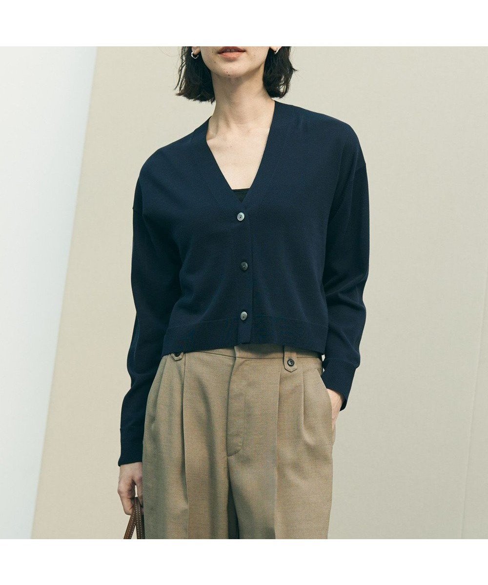 【アンフィーロ 自由区/UNFILO】のイージーカーディガン クロップド 人気、トレンドファッション・服の通販 founy(ファニー) 　ファッション　Fashion　レディースファッション　Fashion for Women　トップス・カットソー　Cut & Sew Tops　カーディガン・羽織り　Layered Style Cardigans　ウォッシャブル　Machine Washable　春　Spring　カットソー　Cut and Sewn Top　カーディガン　Cardigan, Knitwear　クロップド　Cropped, Short Length　抗菌　Antibacterial, Bacteria-Resistant　シルク　Silk, 100% Silk　ワイド　Wide, Wide Fit　S/S・春夏　SS, Spring/Summer, Warm Season　夏　Summer　 other-1|ID: prp329100004926224 ipo3291000000036964490