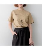 【23区/NIJYUSANKU】の【Oggi掲載】バック刺繍 メッセージロゴ Tシャツ ベージュ系|ID: prp329100004926228 ipo3291000000036964511