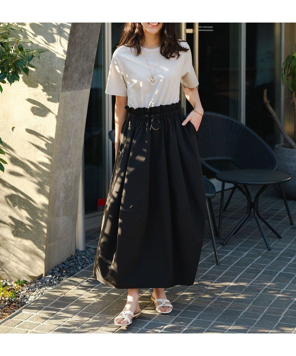 【アンフィーロ 自由区/UNFILO】の【VERY掲載】BEAUTY FORM-T コンビワンピース 人気、トレンドファッション・服の通販 founy(ファニー) 　雑誌掲載アイテム　Magazine Picks & Fashion Features　ファッション雑誌　Fashion Magazines　ヴェリィ　VERY　ファッション　Fashion　レディースファッション　Fashion for Women　ワンピース　Dresses　春　Spring　5月号　May Issue　コンビ　Combo, Combination Style　吸水　Absorbent, Quick-Dry　サンダル　Sandals, Summer Shoes　ストレッチ　Stretch, Stretchy Fabric　スニーカー　Sneakers, Trainers　セットアップ　Set-Up, Coordinated Outfit　雑誌　Magazine, Fashion Magazine　フリル　Frill, Ruffle　ポケット　Pocket, Pocket Detail　S/S・春夏　SS, Spring/Summer, Warm Season　夏　Summer　旅行　Travel　 other-1|ID: prp329100004926241 ipo3291000000036964554