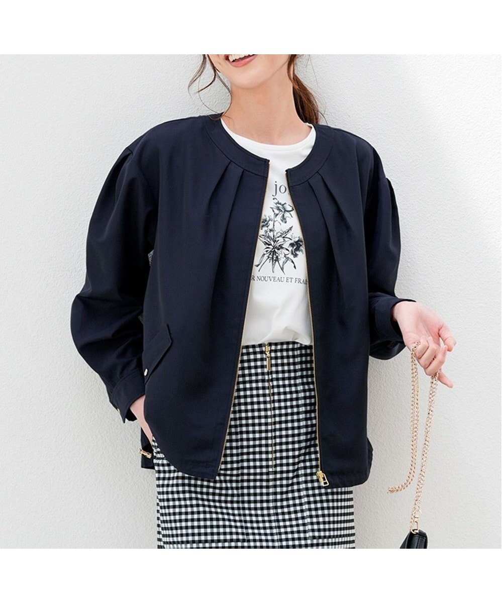 【エニィ スィス/any SiS】の【BAILA掲載/花粉リリース】スプリングコンフォート ブルゾン 人気、トレンドファッション・服の通販 founy(ファニー) 　雑誌掲載アイテム　Magazine Picks & Fashion Features　ファッション雑誌　Fashion Magazines　バイラ　BAILA　ファッション　Fashion　レディースファッション　Fashion for Women　アウター　Coat / Outerwear Collection　レディースジャケット・軽アウター　Jackets　ブルゾンジャケット・スポーティアウター　Blouson Jackets　春　Spring　ジャケット　Jacket, Outerwear　雑誌　Magazine, Fashion Magazine　バルーン　Balloon, Balloon Silhouette　ブルゾン　Blouson, Bomber Jacket　ポケット　Pocket, Pocket Detail　S/S・春夏　SS, Spring/Summer, Warm Season　おすすめ　Recommended / Our Picks　夏　Summer　エレガント 上品　Elegant　新作・新入荷　New Arrivals / New In　ビジネス 仕事 通勤　Business / Work / Commuting　 other-1|ID: prp329100004926254 ipo3291000000036964596