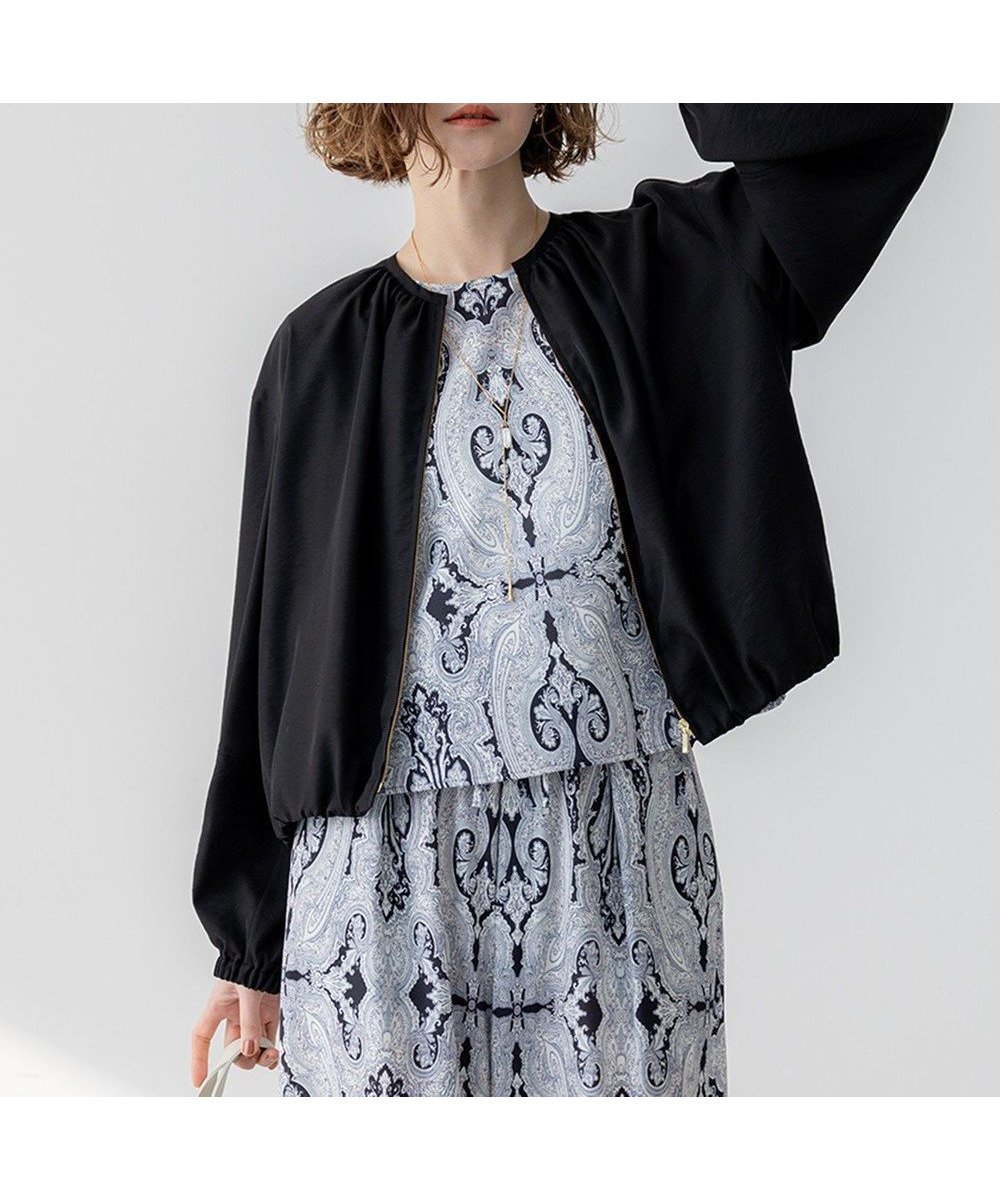 【23区/NIJYUSANKU】の【速乾性/接触冷感】シアータンブラー ブルゾン インテリア・キッズ・メンズ・レディースファッション・服の通販 founy(ファニー) 　ファッション　Fashion　レディースファッション　Fashion for Women　アウター　Coat / Outerwear Collection　レディースジャケット・軽アウター　Jackets　ブルゾンジャケット・スポーティアウター　Blouson Jackets　春　Spring　ジャケット　Jacket, Outerwear　スリーブ　Sleeve, Long Sleeve / Short Sleeve　ダウン　Down, Puffer　トリミング　Trimming, Decorative Edge　ドレープ　Drape, Draping Fabric　ハーフ　Half, Half-Length　バランス　Balance, Style Balance　ブルゾン　Blouson, Bomber Jacket　ベーシック　Basic, Essential　ボトム　Bottoms, Lower Wear　S/S・春夏　SS, Spring/Summer, Warm Season　夏　Summer　エレガント 上品　Elegant　2025年　2025　2025春夏・S/S　Spring/Summer 2025 SS25　ブラック系|ID: prp329100004926269 ipo3291000000036964633