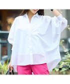 【自由区/JIYU-KU】の【カタログ掲載】フォルム シャツ 人気、トレンドファッション・服の通販 founy(ファニー) ファッション Fashion レディースファッション Fashion for Women トップス・カットソー Cut & Sew Tops シャツ・ブラウス・オフィスカジュアル Elegant Blouses & Button-Ups なめらか Smooth, Silky Texture ギャザー Gathered, Ruffled タイプライター Typewriter Fabric, Crisp Cotton フォルム Silhouette, Form フレア Flare, Flared エレガント 上品 Elegant 夏 Summer 春 Spring S/S・春夏 SS, Spring/Summer, Warm Season 羽織 Haori, Light Jacket ビジネス 仕事 通勤 Business / Work / Commuting thumbnail オフ|ID: prp329100004926276 ipo3291000000036964642