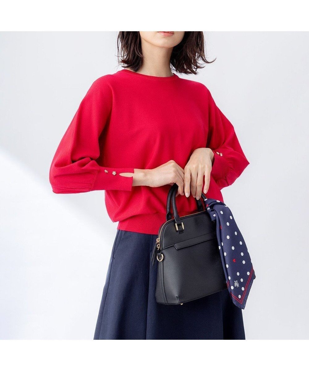 【組曲/KUMIKYOKU】のフラワーメタルドルマン ニット インテリア・キッズ・メンズ・レディースファッション・服の通販 founy(ファニー) 　ファッション　Fashion　レディースファッション　Fashion for Women　トップス・カットソー　Cut & Sew Tops　ニット　Knit Tops & Sweaters　インナー　Innerwear　春　Spring　カフス　Cuff Design　カーディガン　Cardigan, Knitwear　コンパクト　Compact, Small Size　ショート　Short, Short Length　ショール　Shawl, Wrap　ストレッチ　Stretch, Stretchy Fabric　ストーン　Stone, Gem-Like　スリット　Slit, Slit Detail　スリーブ　Sleeve, Long Sleeve / Short Sleeve　セーター　Sweater, Knitwear　ドット　Polka Dot, Dot Pattern　ボトム　Bottoms, Lower Wear　メタル　Metal, Metal Parts　ロング　Long, Long-Length　S/S・春夏　SS, Spring/Summer, Warm Season　夏　Summer　エレガント 上品　Elegant　オールドローズ系|ID: prp329100004926323 ipo3291000000036964744