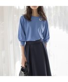 【組曲/KUMIKYOKU】のフラワーメタルドルマン ニット 人気、トレンドファッション・服の通販 founy(ファニー) ファッション Fashion レディースファッション Fashion for Women トップス・カットソー Cut & Sew Tops ニット Knit Tops & Sweaters インナー Innerwear 春 Spring カフス Cuff Design カーディガン Cardigan, Knitwear コンパクト Compact, Small Size ショート Short, Short Length ショール Shawl, Wrap ストレッチ Stretch, Stretchy Fabric ストーン Stone, Gem-Like スリット Slit, Slit Detail スリーブ Sleeve, Long Sleeve / Short Sleeve セーター Sweater, Knitwear ドット Polka Dot, Dot Pattern ボトム Bottoms, Lower Wear メタル Metal, Metal Parts ロング Long, Long-Length S/S・春夏 SS, Spring/Summer, Warm Season 夏 Summer エレガント 上品 Elegant thumbnail ブルー系|ID: prp329100004926323 ipo3291000000036964746