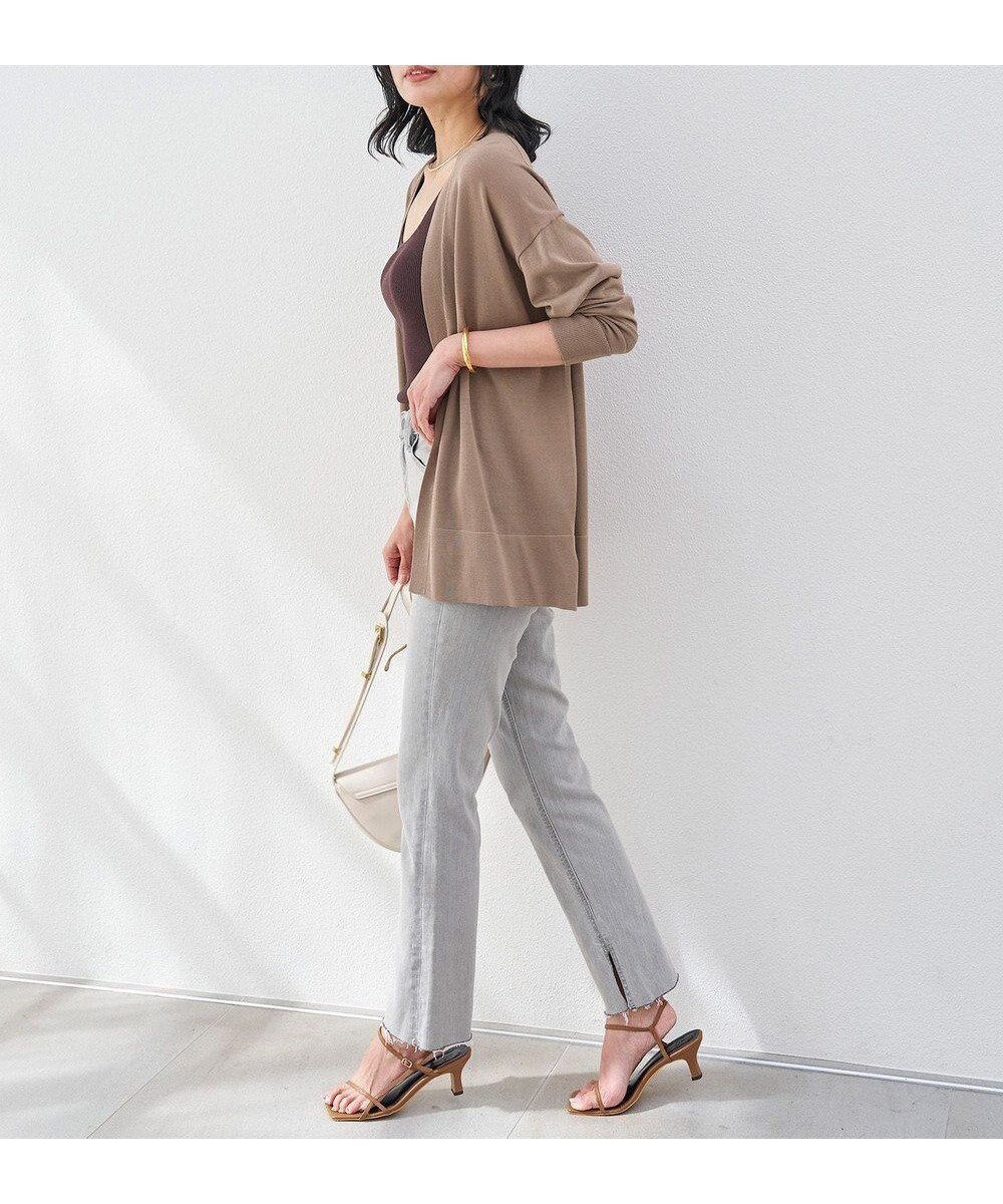 【アンフィーロ 自由区/UNFILO】の【UNFILO DENIM】撥水 スリムフィットデニム インテリア・キッズ・メンズ・レディースファッション・服の通販 founy(ファニー) 　ファッション　Fashion　レディースファッション　Fashion for Women　パンツ　Pants & Trousers　デニムパンツ・ジーンズ・美脚デニム　Denim Jeans & Pants　秋　Autumn　ストレッチ　Stretch, Stretchy Fabric　スリット　Slit, Slit Detail　デニム　Denim, Jeans Material　フィット　Fit, Slim Fit　A/W・秋冬　Autumn/Winter　S/S・春夏　SS, Spring/Summer, Warm Season　夏　Summer　アイスグレー|ID: prp329100004926349 ipo3291000000036964855