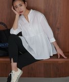 【自由区/JIYU-KU】のシアーソフトシャンブレーペプラム ブラウス 人気、トレンドファッション・服の通販 founy(ファニー) ファッション Fashion レディースファッション Fashion for Women トップス・カットソー Cut & Sew Tops シャツ・ブラウス・オフィスカジュアル Elegant Blouses & Button-Ups シャンブレー Chambray, Denim-Like Fabric バランス Balance, Style Balance ペプラム Peplum, Flared Hem ラウンド Round, Round Neck ワッシャー Washer, Crinkled Finish A/W・秋冬 Autumn/Winter thumbnail ホワイト|ID: prp329100004926357 ipo3291000000036964898