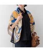 【23区/NIJYUSANKU】のmanipuri ピルエットモチーフ コットンシルク ストール キャメル×ブルー|ID: prp329100004926408 ipo3291000000036965128