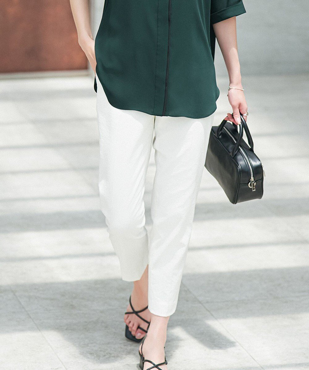 【アイシービー/iCB】の【接触冷感・UVカット・透け防止・吸水速乾・洗える】 シェルタリングドライオックス スティックパンツ インテリア・キッズ・メンズ・レディースファッション・服の通販 founy(ファニー) ファッション Fashion レディースファッション Fashion for Women パンツ Pants & Trousers オックス Oxford Fabric 春 Spring 洗える Machine Washable 吸水 Absorbent, Quick-Dry スマート Smart, Elegant センター Center, Center Line タンブラー Tumbler, Travel Mug リネン Linen, Linen Fabric ワイド Wide, Wide Fit S/S・春夏 SS, Spring/Summer, Warm Season 夏 Summer ビジネス 仕事 通勤 Business / Work / Commuting 2025年 2025 2025春夏・S/S Spring/Summer 2025 SS25 オフホワイト系|ID: prp329100004926427 ipo3291000000036965212