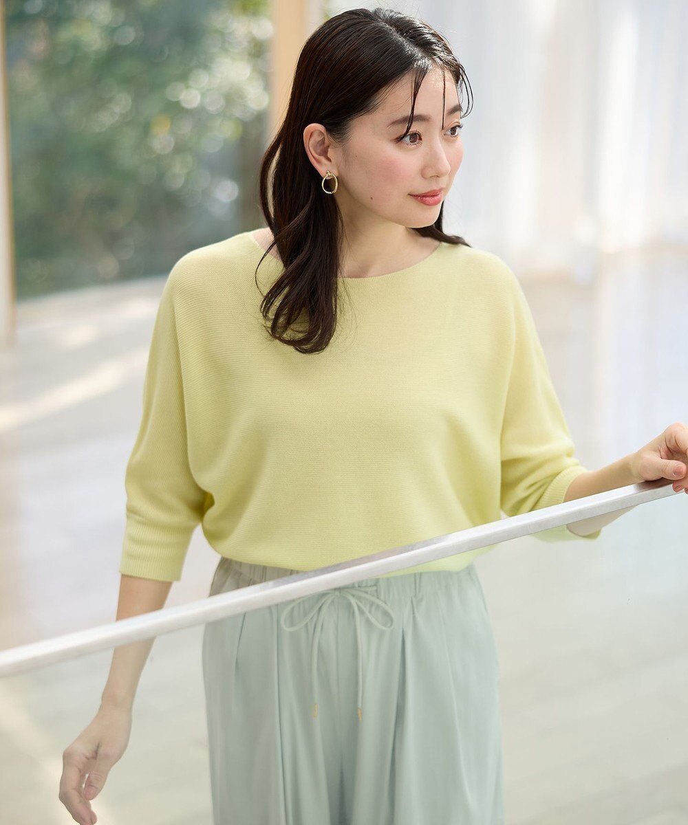 【エニー/ANY】のアクリルガーターニット インテリア・キッズ・メンズ・レディースファッション・服の通販 founy(ファニー) 　ファッション　Fashion　レディースファッション　Fashion for Women　トップス・カットソー　Cut & Sew Tops　ニット　Knit Tops & Sweaters　おすすめ　Recommended / Our Picks　セーター　Sweater, Knitwear　リラックス　Relax, Relaxed Fit　エレガント 上品　Elegant　夏　Summer　春　Spring　S/S・春夏　SS, Spring/Summer, Warm Season　洗える　Machine Washable　イエロー|ID: prp329100004926435 ipo3291000000036965249