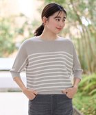 【エニー/ANY】のアクリルガーターニット 人気、トレンドファッション・服の通販 founy(ファニー) ファッション Fashion レディースファッション Fashion for Women トップス・カットソー Cut & Sew Tops ニット Knit Tops & Sweaters おすすめ Recommended / Our Picks セーター Sweater, Knitwear リラックス Relax, Relaxed Fit エレガント 上品 Elegant 夏 Summer 春 Spring S/S・春夏 SS, Spring/Summer, Warm Season 洗える Machine Washable thumbnail グレー×オフボーダー|ID: prp329100004926435 ipo3291000000036965251