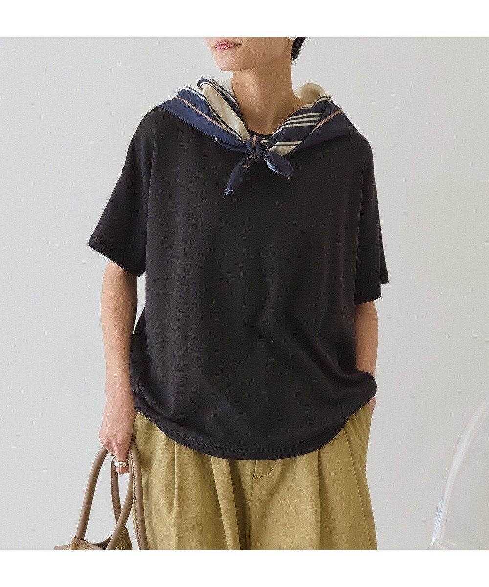 【アメリカンホリック/AMERICAN HOLIC】の半袖コクーンカットプルオーバー インテリア・キッズ・メンズ・レディースファッション・服の通販 founy(ファニー) 　ファッション　Fashion　レディースファッション　Fashion for Women　トップス・カットソー　Cut & Sew Tops　シャツ・ブラウス・オフィスカジュアル　Elegant Blouses & Button-Ups　ロングTシャツ・Tシャツ　Longline T-Shirts & Tees　カジュアルプルオーバー・ニットトップス　Pullovers & Knit Tops / Casual Pullovers　カットソー・ベーシックTシャツ　Cut-and-Sewn Tops / Stretch Tees & Basics　アメリカン　American Style　春　Spring　カットソー　Cut and Sewn Top　スタイリッシュ　Stylish, Fashionable　ポケット　Pocket, Pocket Detail　半袖　Short Sleeve, Half Sleeve　レース　Lace, Lace Fabric　S/S・春夏　SS, Spring/Summer, Warm Season　夏　Summer　Black|ID: prp329100004926436 ipo3291000000036965258