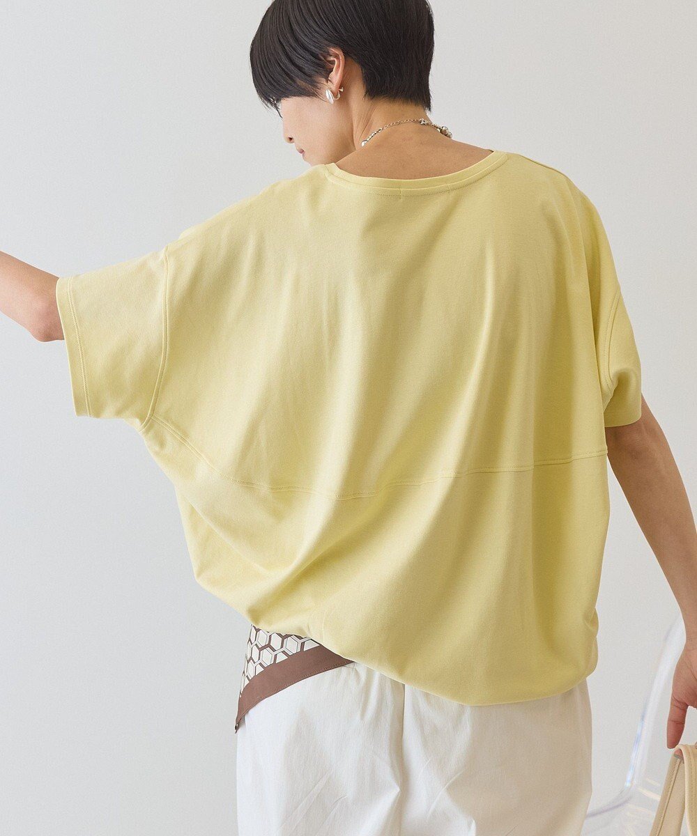 【アメリカンホリック/AMERICAN HOLIC】の半袖コクーンカットプルオーバー インテリア・キッズ・メンズ・レディースファッション・服の通販 founy(ファニー) 　ファッション　Fashion　レディースファッション　Fashion for Women　トップス・カットソー　Cut & Sew Tops　シャツ・ブラウス・オフィスカジュアル　Elegant Blouses & Button-Ups　ロングTシャツ・Tシャツ　Longline T-Shirts & Tees　カジュアルプルオーバー・ニットトップス　Pullovers & Knit Tops / Casual Pullovers　カットソー・ベーシックTシャツ　Cut-and-Sewn Tops / Stretch Tees & Basics　アメリカン　American Style　春　Spring　カットソー　Cut and Sewn Top　スタイリッシュ　Stylish, Fashionable　ポケット　Pocket, Pocket Detail　半袖　Short Sleeve, Half Sleeve　レース　Lace, Lace Fabric　S/S・春夏　SS, Spring/Summer, Warm Season　夏　Summer　Yellow|ID: prp329100004926436 ipo3291000000036965260