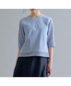 【ジェイ プレス/J.PRESS】の【一枚で着映え】スムースジャージー 刺繍 カットソー 人気、トレンドファッション・服の通販 founy(ファニー) ファッション Fashion レディースファッション Fashion for Women トップス・カットソー Cut & Sew Tops シャツ・ブラウス・オフィスカジュアル Elegant Blouses & Button-Ups ロングTシャツ・Tシャツ Longline T-Shirts & Tees カットソー・ベーシックTシャツ Cut-and-Sewn Tops / Stretch Tees & Basics イエロー Yellow カットソー Cut and Sewn Top シルケット Silket, Silky Cotton ボーダー Border, Stripe モチーフ Motif, Design Theme エレガント 上品 Elegant 夏 Summer 春 Spring S/S・春夏 SS, Spring/Summer, Warm Season thumbnail サックス系|ID: prp329100004926751 ipo3291000000036967657