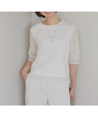 【ジェイ プレス/J.PRESS】の【一枚で着映え】スムースジャージー 刺繍 カットソー 人気、トレンドファッション・服の通販 founy(ファニー) ファッション Fashion レディースファッション Fashion for Women トップス・カットソー Cut & Sew Tops シャツ・ブラウス・オフィスカジュアル Elegant Blouses & Button-Ups ロングTシャツ・Tシャツ Longline T-Shirts & Tees カットソー・ベーシックTシャツ Cut-and-Sewn Tops / Stretch Tees & Basics イエロー Yellow カットソー Cut and Sewn Top シルケット Silket, Silky Cotton ボーダー Border, Stripe モチーフ Motif, Design Theme エレガント 上品 Elegant 夏 Summer 春 Spring S/S・春夏 SS, Spring/Summer, Warm Season thumbnail ホワイト系|ID: prp329100004926751 ipo3291000000036967659