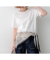 【23区/NIJYUSANKU】のスカーフコンビジャージー ウエストデザイン カットソー 人気、トレンドファッション・服の通販 founy(ファニー) ファッション Fashion レディースファッション Fashion for Women トップス・カットソー Cut & Sew Tops シャツ・ブラウス・オフィスカジュアル Elegant Blouses & Button-Ups ロングTシャツ・Tシャツ Longline T-Shirts & Tees カットソー・ベーシックTシャツ Cut-and-Sewn Tops / Stretch Tees & Basics 春 Spring カットソー Cut and Sewn Top カーディガン Cardigan, Knitwear シンプル Simple, Minimal スカーフ Scarf, Neckwear タイトスカート Pencil Skirt, Tight Skirt デニム Denim, Jeans Material トレンド Trend, Trending Now ドッキング Docking, Mixed Material パターン Pattern, Design Print プリント Print, Printed Pattern S/S・春夏 SS, Spring/Summer, Warm Season おすすめ Recommended / Our Picks 夏 Summer 2026年 2026 |ID:prp329100004926818