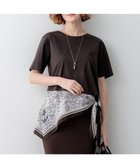 【23区/NIJYUSANKU】のスカーフコンビジャージー ウエストデザイン カットソー 人気、トレンドファッション・服の通販 founy(ファニー) ファッション Fashion レディースファッション Fashion for Women トップス・カットソー Cut & Sew Tops シャツ・ブラウス・オフィスカジュアル Elegant Blouses & Button-Ups ロングTシャツ・Tシャツ Longline T-Shirts & Tees カットソー・ベーシックTシャツ Cut-and-Sewn Tops / Stretch Tees & Basics 春 Spring カットソー Cut and Sewn Top カーディガン Cardigan, Knitwear シンプル Simple, Minimal スカーフ Scarf, Neckwear タイトスカート Pencil Skirt, Tight Skirt デニム Denim, Jeans Material トレンド Trend, Trending Now ドッキング Docking, Mixed Material パターン Pattern, Design Print プリント Print, Printed Pattern S/S・春夏 SS, Spring/Summer, Warm Season おすすめ Recommended / Our Picks 夏 Summer 2026年 2026 thumbnail ブラウン×ブラウン|ID: prp329100004926818 ipo3291000000036968129