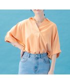 【エニー/ANY】の【新色追加】スキッパーネック袖タックブラウス 人気、トレンドファッション・服の通販 founy(ファニー) ファッション Fashion レディースファッション Fashion for Women トップス・カットソー Cut & Sew Tops シャツ・ブラウス・オフィスカジュアル Elegant Blouses & Button-Ups スキッパー Skipper, Open Collar ストライプ Stripe, Striped Pattern デニム Denim, Jeans Material フェミニン Feminine, Girly 夏 Summer 春 Spring S/S・春夏 SS, Spring/Summer, Warm Season 無地 Plain, Solid Color thumbnail オレンジ|ID: prp329100004926850 ipo3291000000036968354