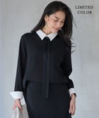 【アイシービー/iCB】の【WEB限定カラーあり】マラボーテWジョーゼット ボウタイ付きシャツカラートップス 人気、トレンドファッション・服の通販 founy(ファニー) ファッション Fashion レディースファッション Fashion for Women トップス・カットソー Cut & Sew Tops シャツ・ブラウス・オフィスカジュアル Elegant Blouses & Button-Ups ロングTシャツ・Tシャツ Longline T-Shirts & Tees カットソー・ベーシックTシャツ Cut-and-Sewn Tops / Stretch Tees & Basics インナー Innerwear カットソー Cut and Sewn Top カフス Cuff Design ジャケット Jacket, Outerwear ジョーゼット Georgette, Semi-Sheer Fabric 人気 Popular, Best Seller 羽織 Haori, Light Jacket マニッシュ Mannish, Boyish レース Lace, Lace Fabric A/W・秋冬 Autumn/Winter おすすめ Recommended / Our Picks セレモニー Ceremony ビジネス 仕事 通勤 Business / Work / Commuting 2025年 2025 2025-2026秋冬・A/W Autumn/Winter 2025–26 AW25–26 thumbnail ブラック×レース襟[WEB限定]|ID: prp329100004926861 ipo3291000000036968413